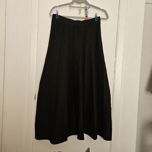 Lark + GREY Knit Long Maxi Black Skirt Women M BNWT